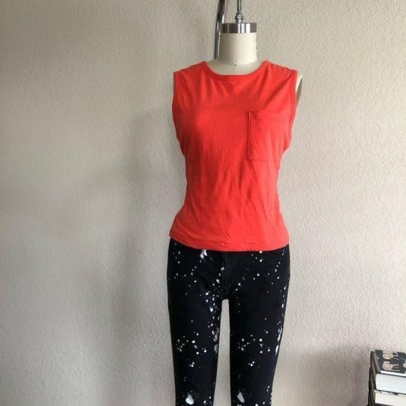 T by Alex Wang Open Back Twist Tank Crop Plunge Op - Picture 8 of 9